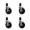 Service Caster 5'' Soft Rubber Swivel 1-3/4'' Expanding Stem Caster Set with Brake, 4PK SCC-EX20S514-SRS-TLB-134-4 - alternate 1